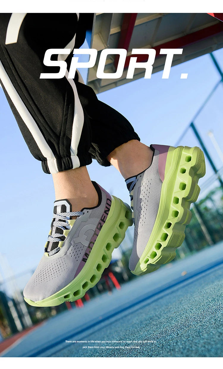 Men's Cushioning Running Shoes Lightweight Athletic Casual Sneakers Male Non-Slip Sports Shoes Outdoor Travel Walking Shoes