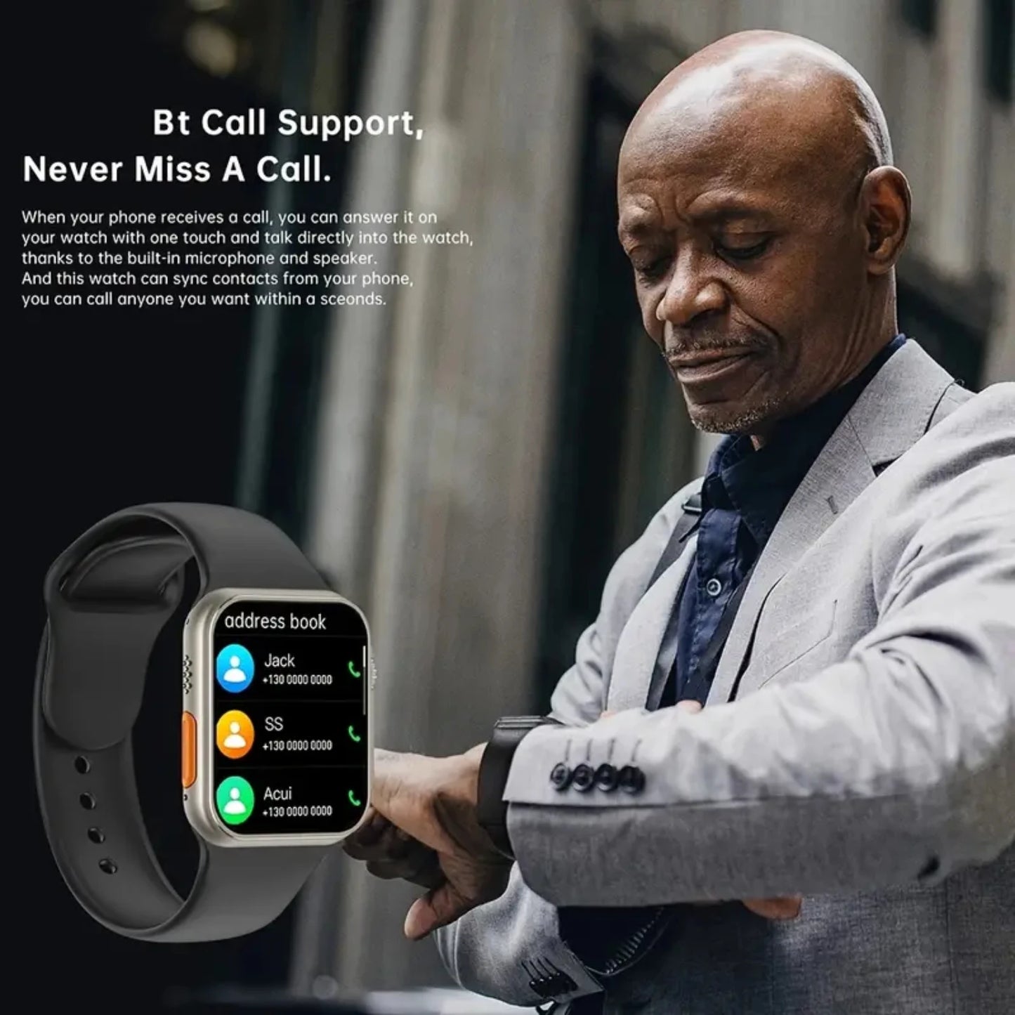 Smart Watch Wireless Call For Men Women, HD Touch Screen Smart Watches Fitness Tracker