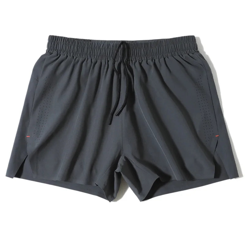 Men Sports Shorts Outdoor Zipper Pocket Joggers Running Shorts Mesh Quick Dry Training Fitness Five Pants Breathable Gym Shorts