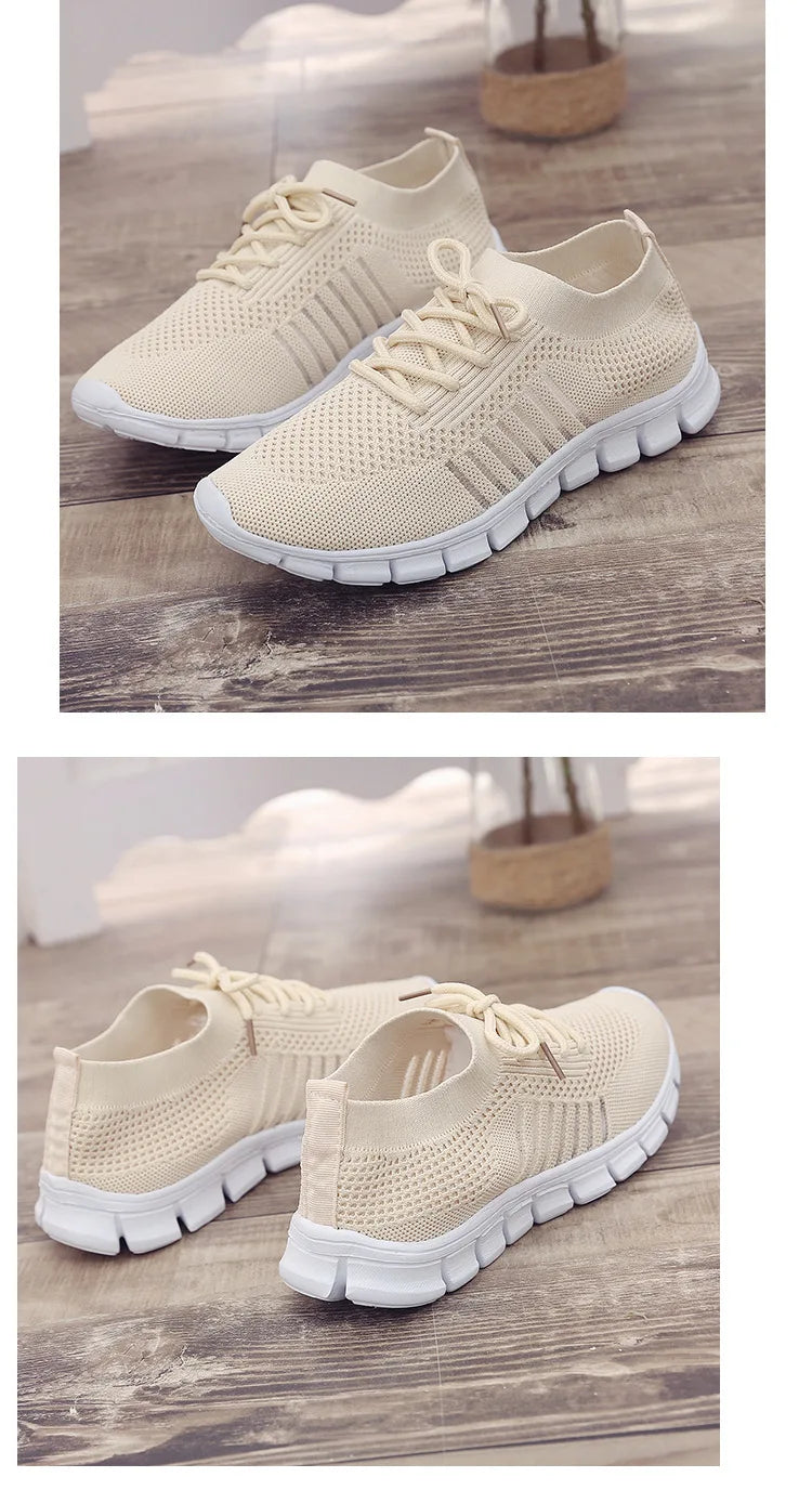 New Fashion Women's Shoes Platform Mesh Sneakers Lightweight Breathable Casual Shoes Women's Shoes on Offer