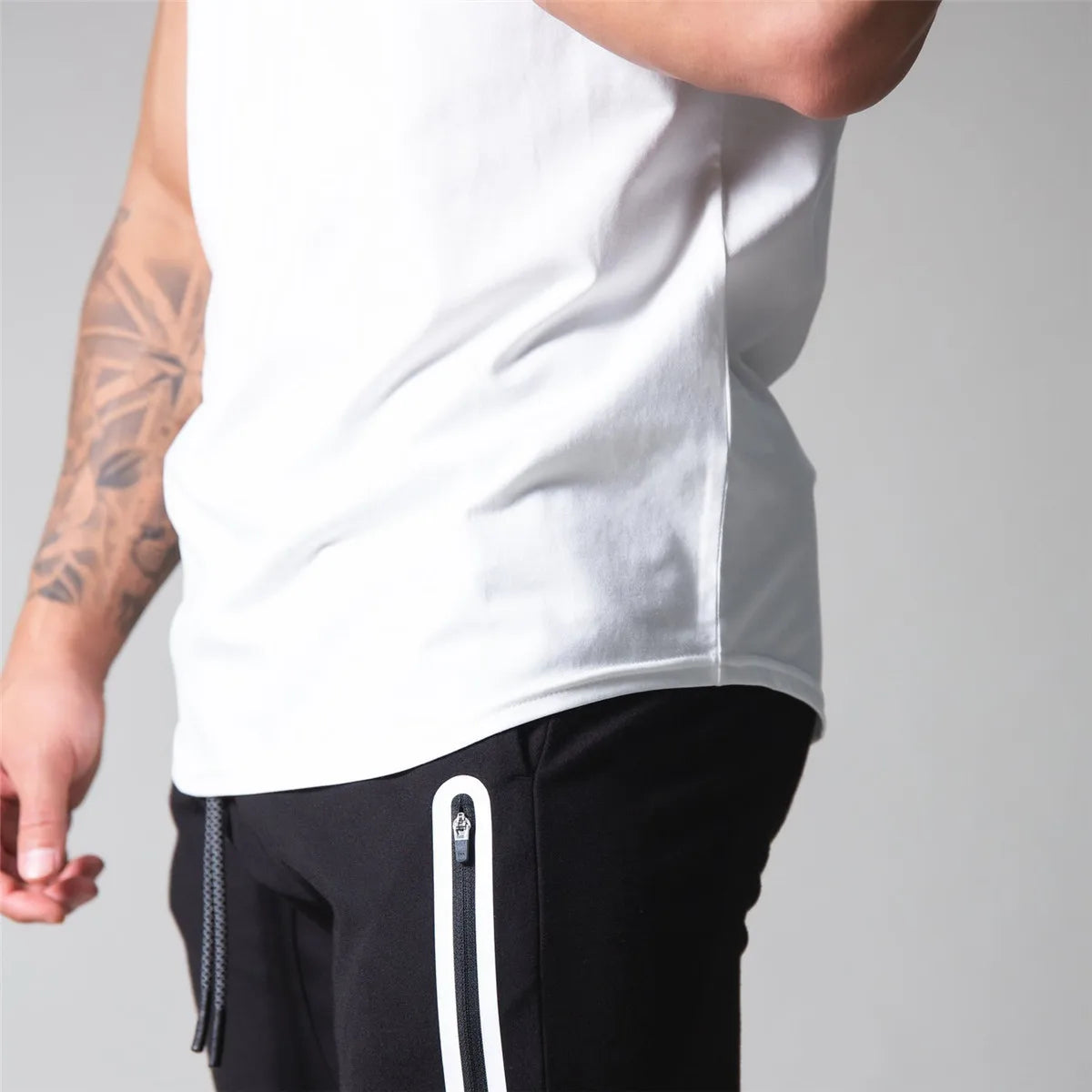 Red Men’s Gym T-Shirt – Short Sleeve, Cotton