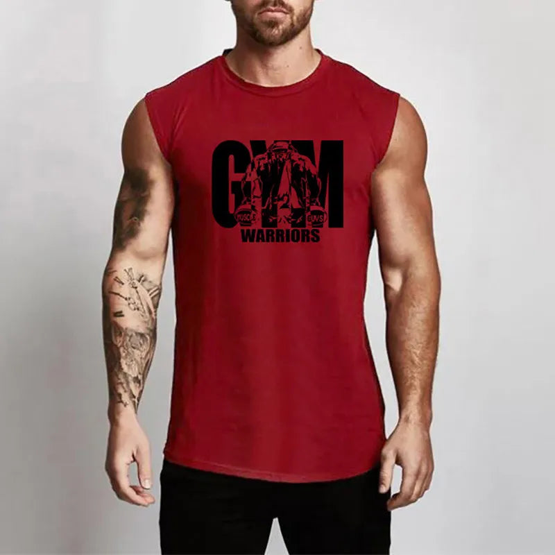 Mens Running Pure Cotton Gym Workout Bodybuilding