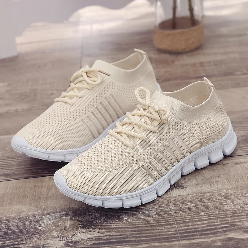 New Fashion Women's Shoes Platform Mesh Sneakers Lightweight Breathable Casual Shoes Women's Shoes on Offer