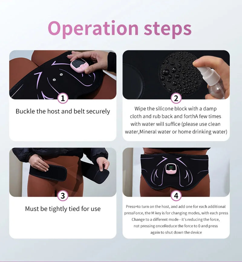 Electric Hips Trainer EMS Butt Muscle Stimulator USB Rechargable Buttocks Lifting Muscle Toner For Fitness Weight Loss Fat Burn