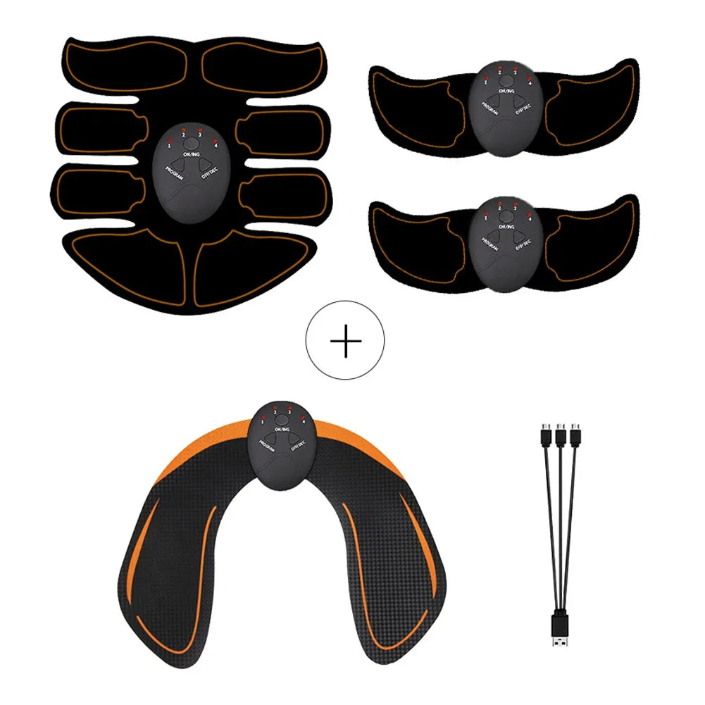 Wireless EMS Abdominal Muscle Stimulator Buttock Hip Trainer Waist Arm Leg Body Smart Slimming Massager Unisex Fitness Equiment