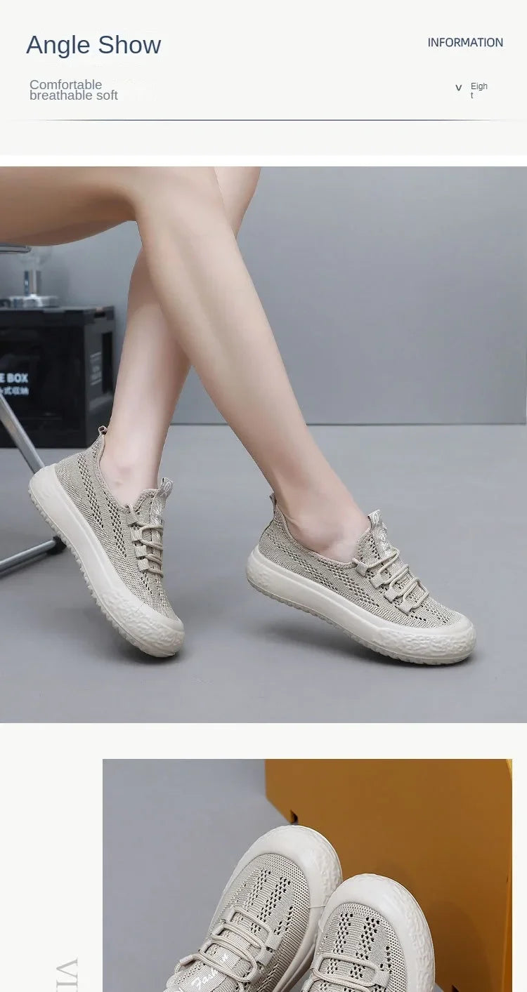 Comfort  Casual Sneaker Breathable   Women'S Shoes Summer 2025 Free Shipp Iing Shoes Lithe Women'S Shoes