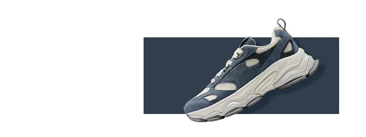 Xtep Chinoiserie Casual Shoes For Men 2025 Spring Vintage Thick Sole Fashion Sports Shoes Wear-Resistant  Sneakers 875119320001