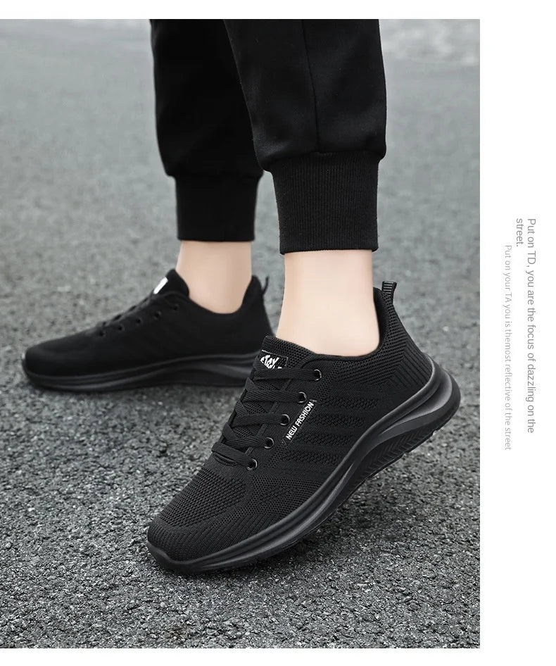 Oulylan New Trendy Casual Men Sports Shoes Summer Lightweight Breathable Mesh Sneakers Outdoor Anti-slip Women Running Footwear