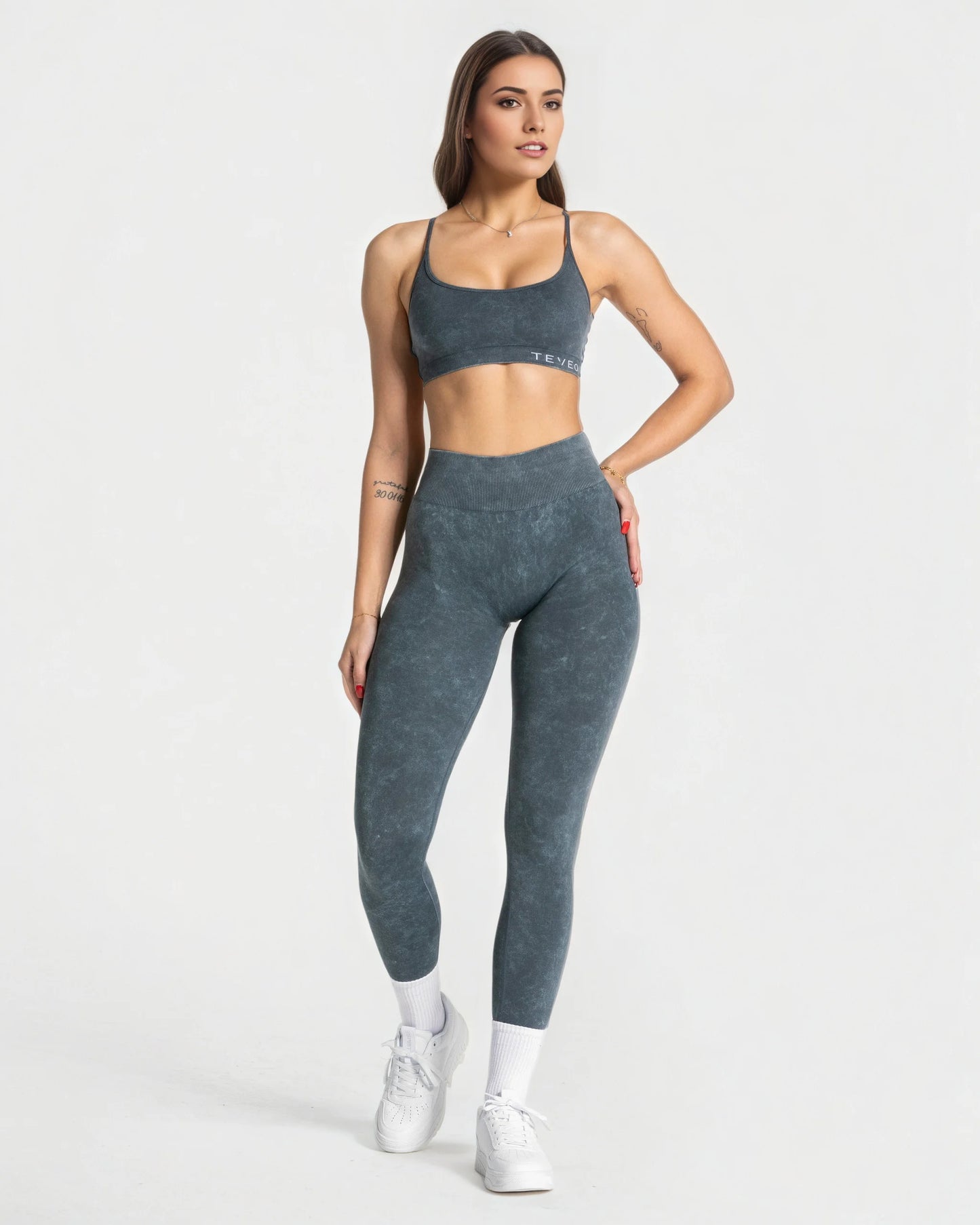 TEVEO Seamless Acid Covert Scrunch Leggings  Women Soft Workout Tights Fitness Outfits Yoga Pants High Waisted Gym Wear Tights