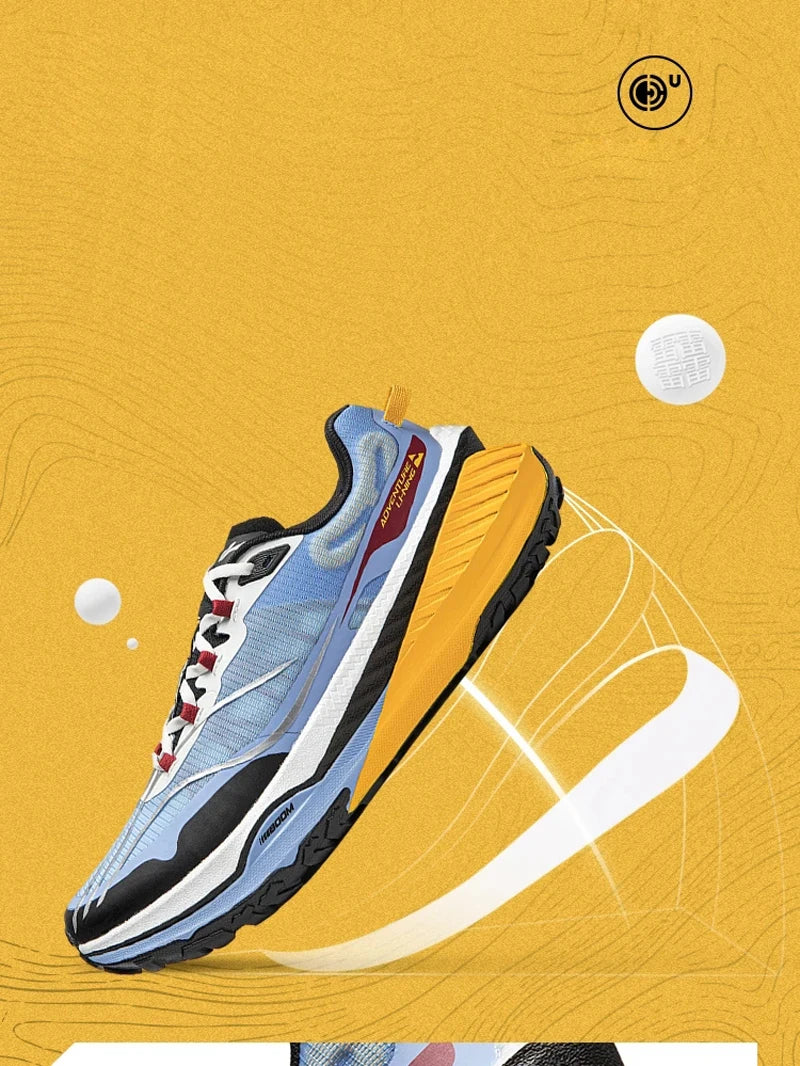 Li-Ning Men DI LU Trail Running Shoes Long Distance BOOM FIBER Cushion Sport Shoes Wearable Anti-Slip Sneakers ARNU003 ARNU009