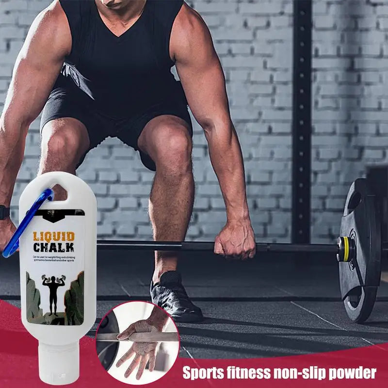 30/50/100ml Liquid Chalk Sports Magnesium Powder Fitness Weight Lifting Anti Slip Cream Grip WeightLifting Climbing Gym Sport