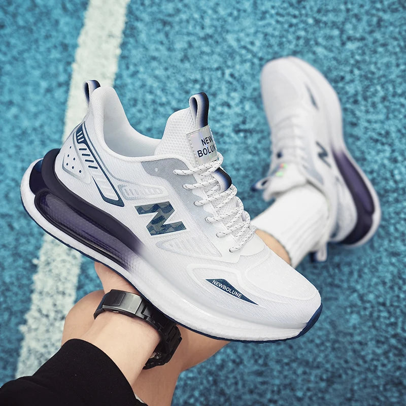 Sports Shoes for Men Mesh Breathable Comfortable Outdoor Sports Trendy Lace-up Sneakers 2025 New Casual Running Shoes for Man