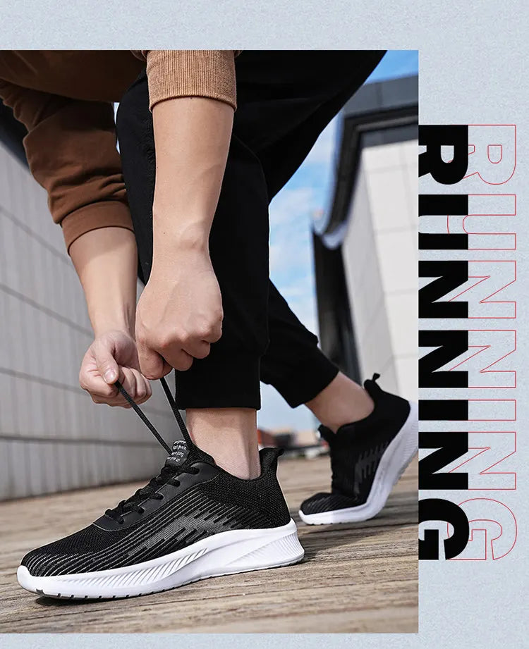 Summer Hot Sale Red Mesh Men Running Sneakers Big Size 47 Light Breathable Women Training Shoes Non-slip Sport Shoes for Man
