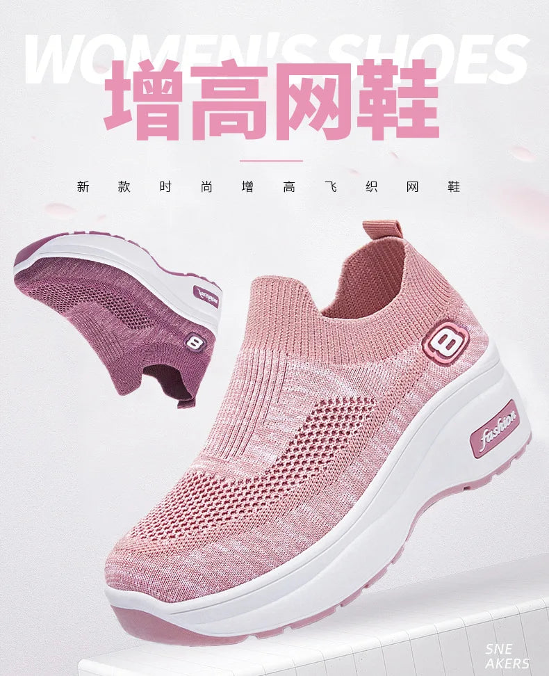 Women's shoes summer new fashion casual shoes increase breathable platform sports shoes women's shoes