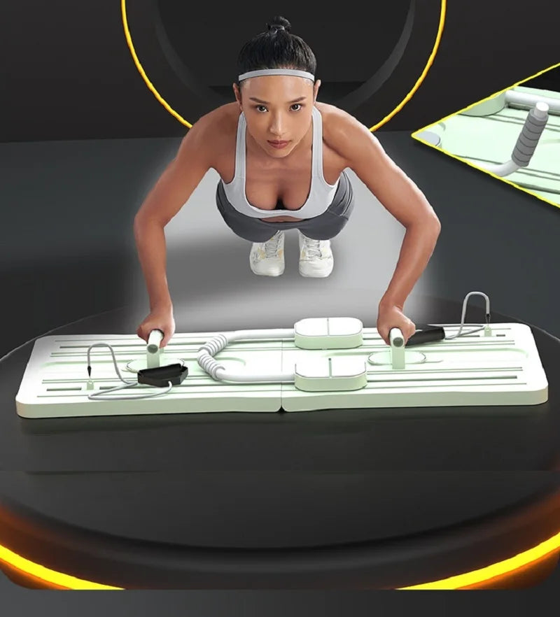 5 in 1 pilates board push up LED display Automatic Rebound Multi Pilates Reformer Set folding Fitness Exercise Equipment