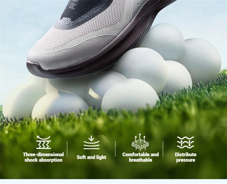 Xtep Soft Tube Running Shoes for Men Comfortable Breathable Slip-on Mesh Wear-Resistant Lightweight Male Sneakers 875219110061