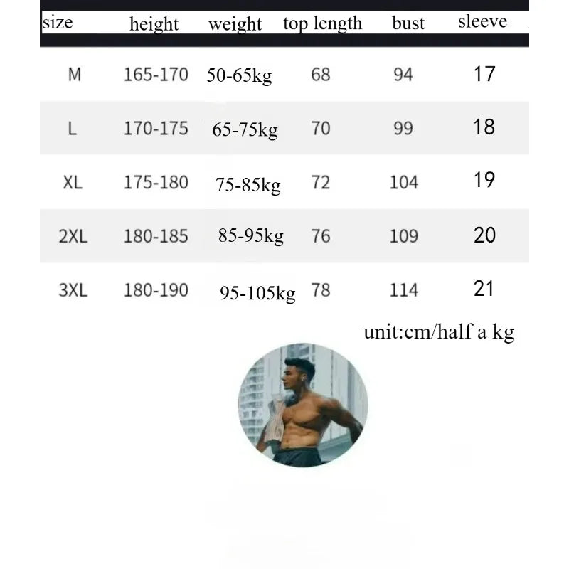 Men Quick-Dry Sportswear Fitness Running T-shirts