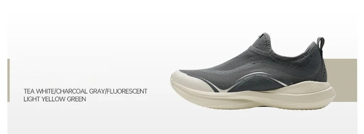 Xtep Soft Tube Running Shoes for Men Comfortable Breathable Slip-on Mesh Wear-Resistant Lightweight Male Sneakers 875219110061