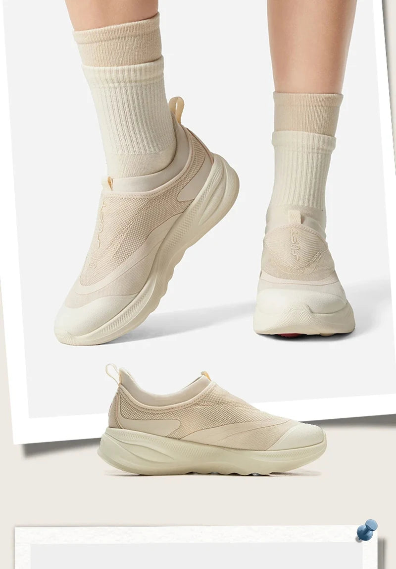 Li-Ning Women SOFT GO 2 Slip-on Casual Walking Shoes COMFOAM Breathable Flexible LiNing Comfortable Sports Sneakers AGLV006