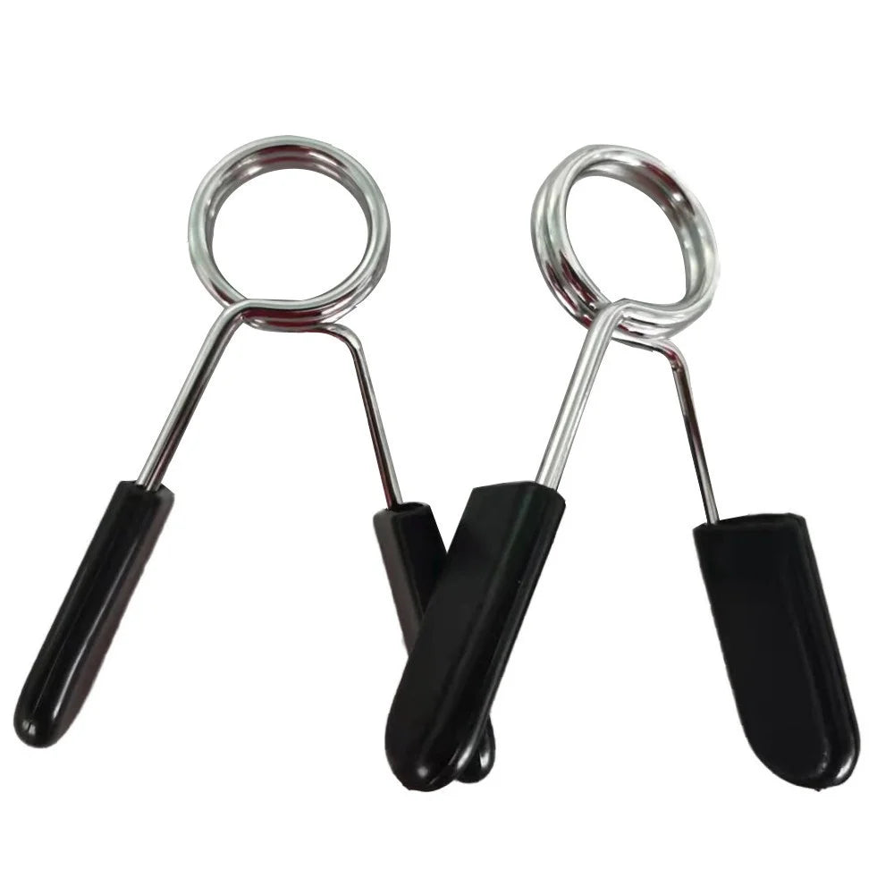 2pcs/lot 25/28/30mm Barbell Clamp Spring Collar Clip Gym Dumbbell Lock Standard Weight Lifting Kit Fitness Body Building Workout