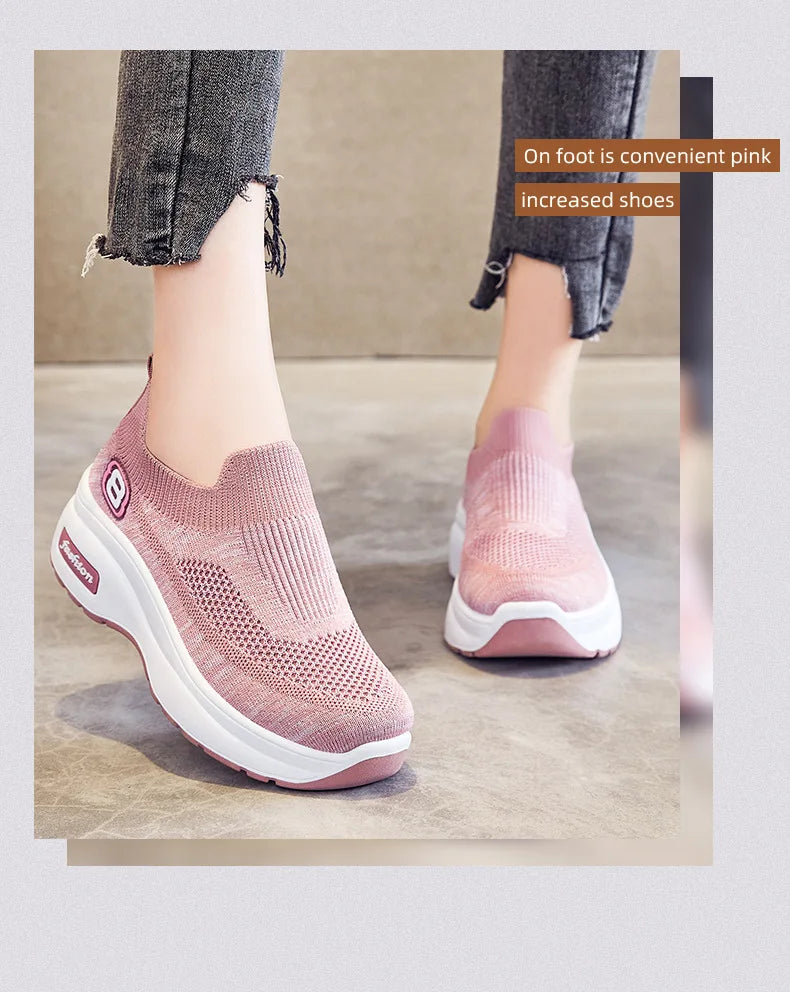 Women's shoes summer new fashion casual shoes increase breathable platform sports shoes women's shoes
