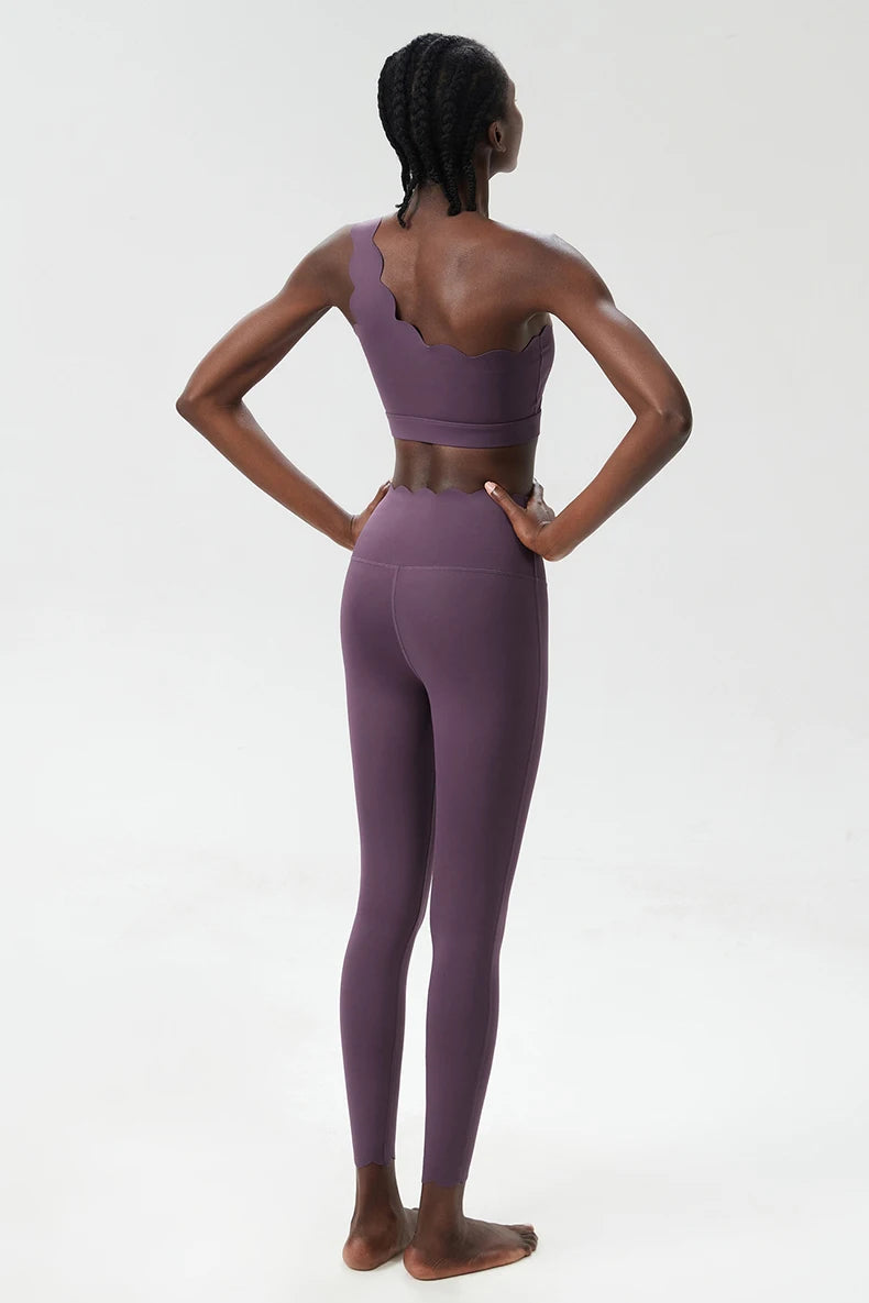 Women Two Pieces Fitness Yoga Set Buttery Soft Running Gym Suit Breathable Quick Dry Sportswear Female Strwetchy Workout Clothes