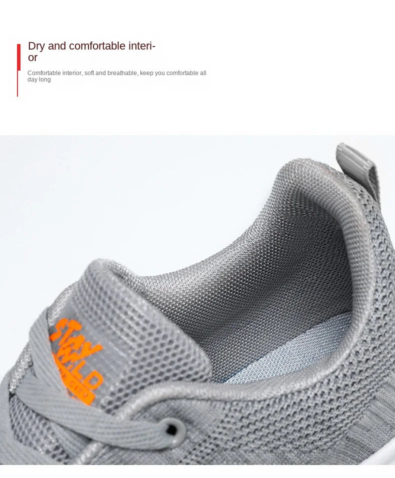 Oulylan New Trendy Casual Men Sports Shoes Summer Lightweight Breathable Mesh Sneakers Outdoor Anti-slip Women Running Footwear