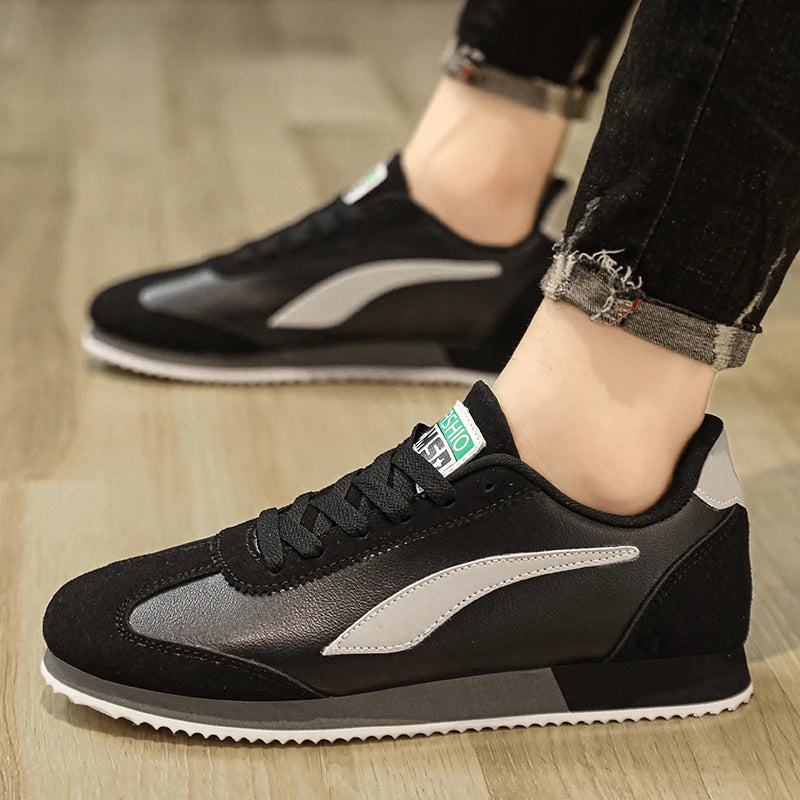 Hot sale Blue Mens Fashion Sneakers Classic Leather Sport Shoes For Men Trainers Designer Athletic Sneakers Male Running Shoes