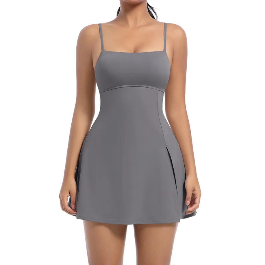 XL Pad Bodysuit Women Anti Shorts Yoga Set Gym Running One Piece Jumpsuit Tennis Skirt Workout Tracksuit Dance Fitness Bodysuit