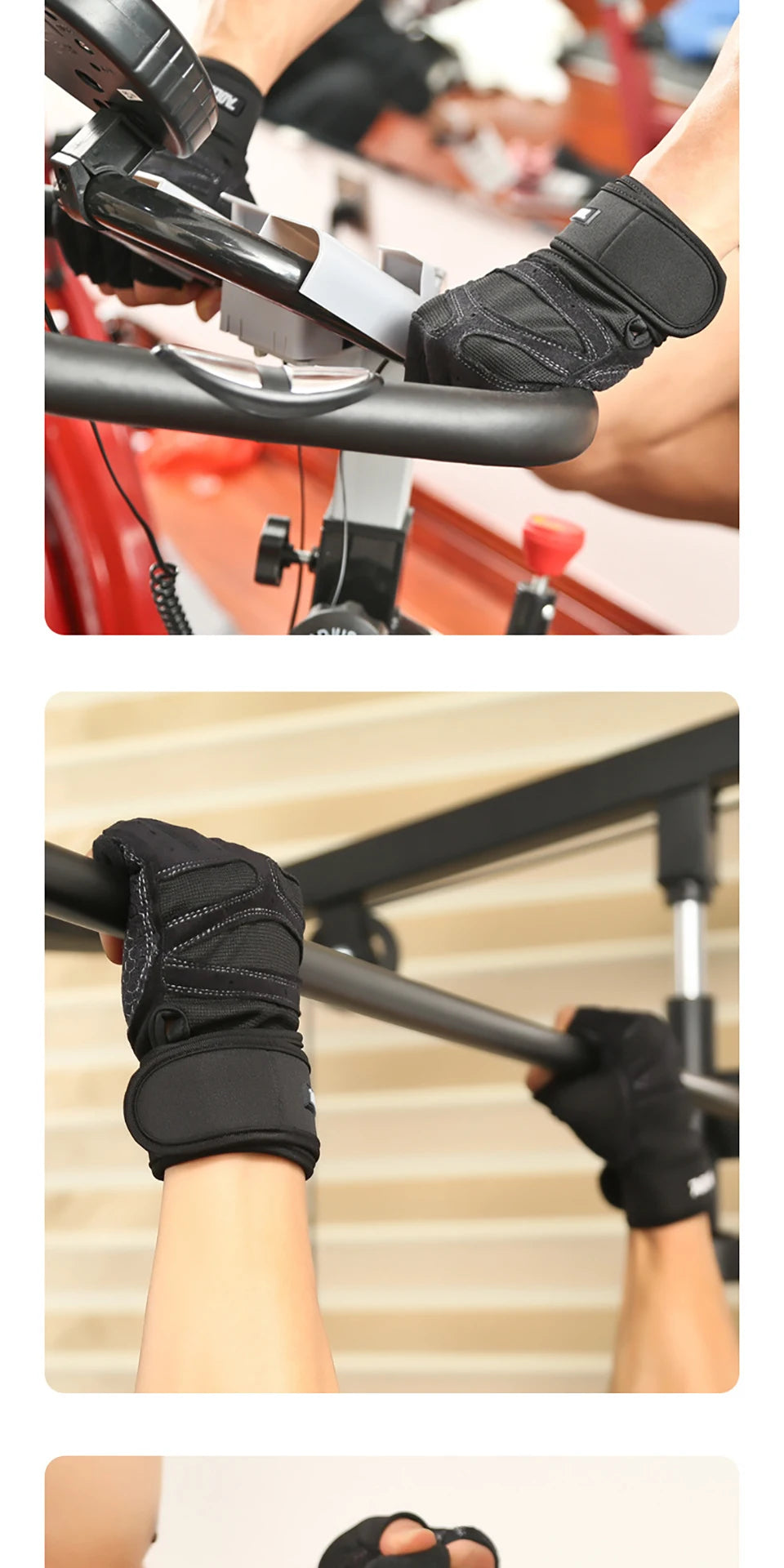 AOLIKES Half Finger Gym Gloves Heavyweight Sports Exercise Weight Lifting Gloves Body Building Training Sport Fitness Gloves