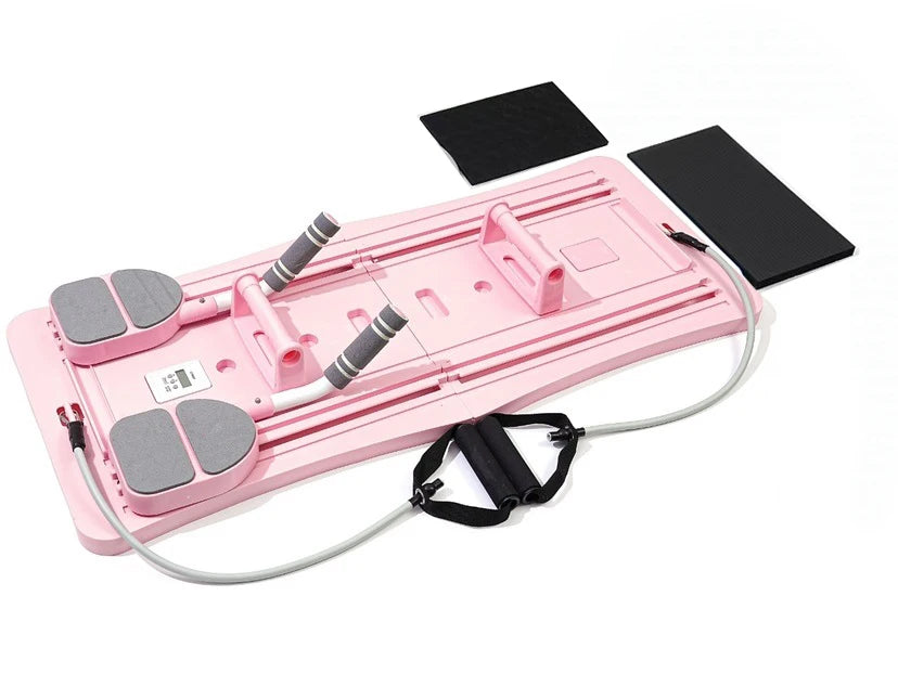 5 in 1 pilates board push up LED display Automatic Rebound Multi Pilates Reformer Set folding Fitness Exercise Equipment