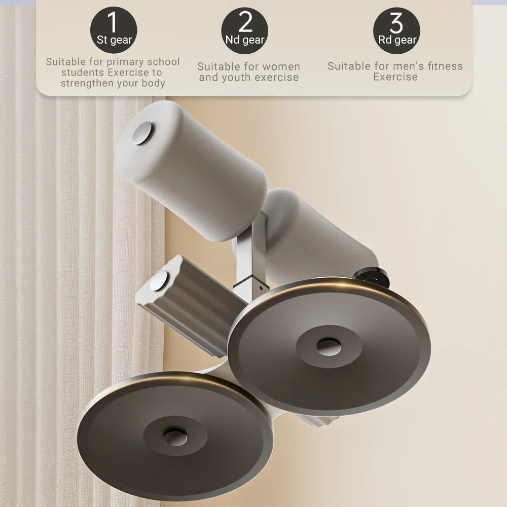 Adjustable Sit-Up Bar With 3 Non-Slip Suction Cups Portable Core Trainer For Home Gym Workout Yoga Fitness Equipment