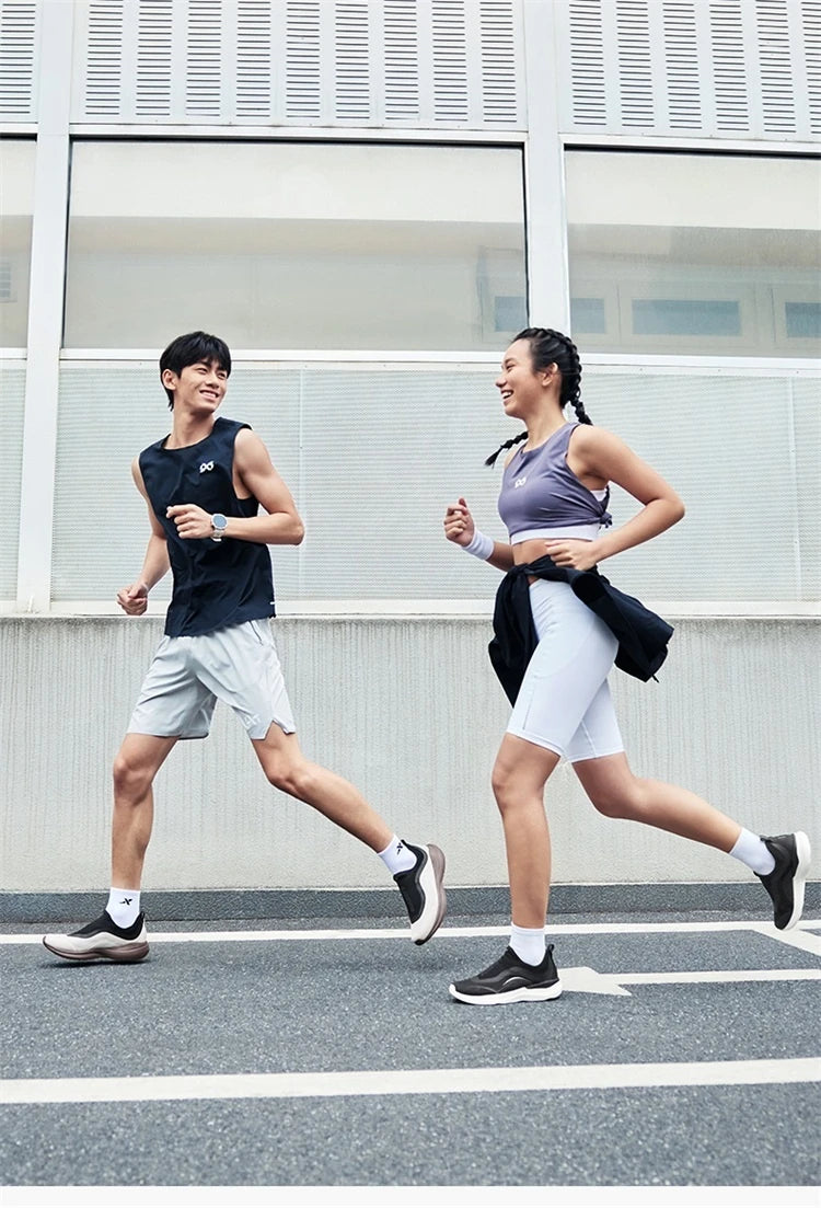 Xtep Soft Tube Running Shoes for Men Comfortable Breathable Slip-on Mesh Wear-Resistant Lightweight Male Sneakers 875219110061