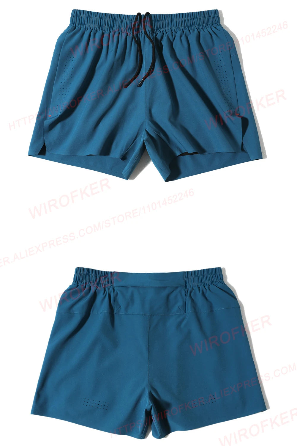 Men Sports Shorts Outdoor Zipper Pocket Joggers Running Shorts Mesh Quick Dry Training Fitness Five Pants Breathable Gym Shorts