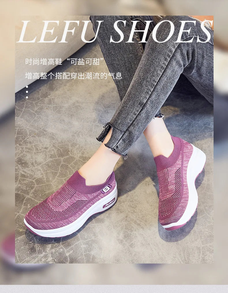 Women's shoes summer new fashion casual shoes increase breathable platform sports shoes women's shoes