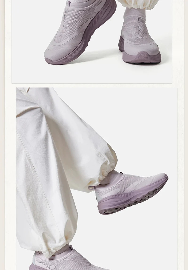 Li-Ning Women SOFT GO 2 Slip-on Casual Walking Shoes COMFOAM Breathable Flexible LiNing Comfortable Sports Sneakers AGLV006