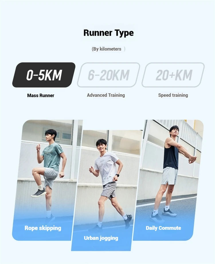 Xtep Soft Tube Running Shoes for Men Comfortable Breathable Slip-on Mesh Wear-Resistant Lightweight Male Sneakers 875219110061