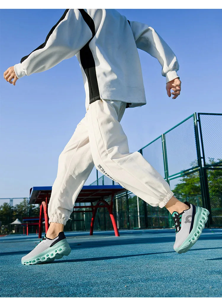 Men's Cushioning Running Shoes Lightweight Athletic Casual Sneakers Male Non-Slip Sports Shoes Outdoor Travel Walking Shoes