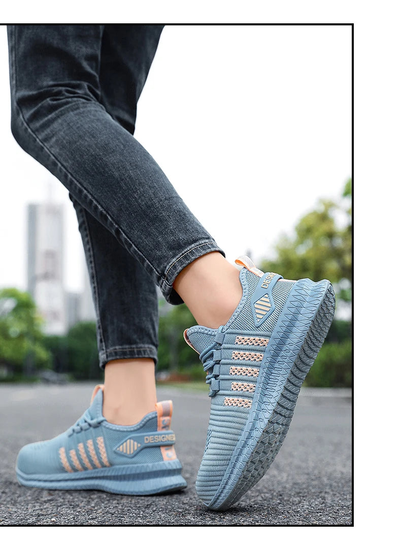 Women's work safety shoes are anti smashing, anti piercing, anti slip, wear-resistant, and outdoor fashionable sports shoes