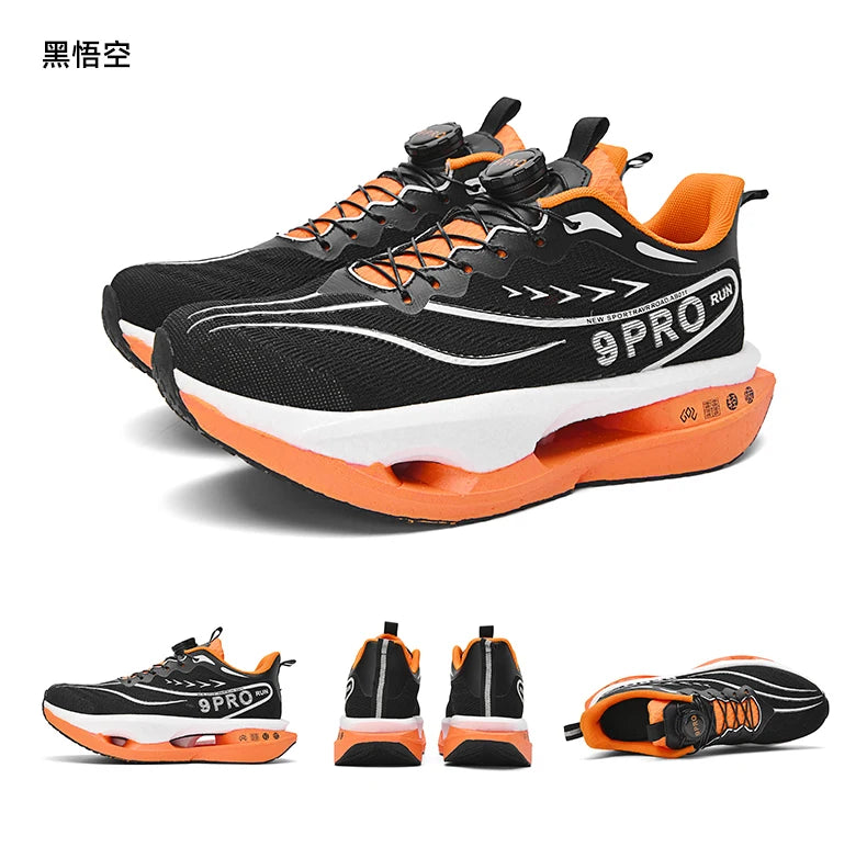 Speciality Carbon Plate Sports Running Shoes Marathon Air Cushion Men Breathable Lightweight Women Comfortable Nonskid Sneakers