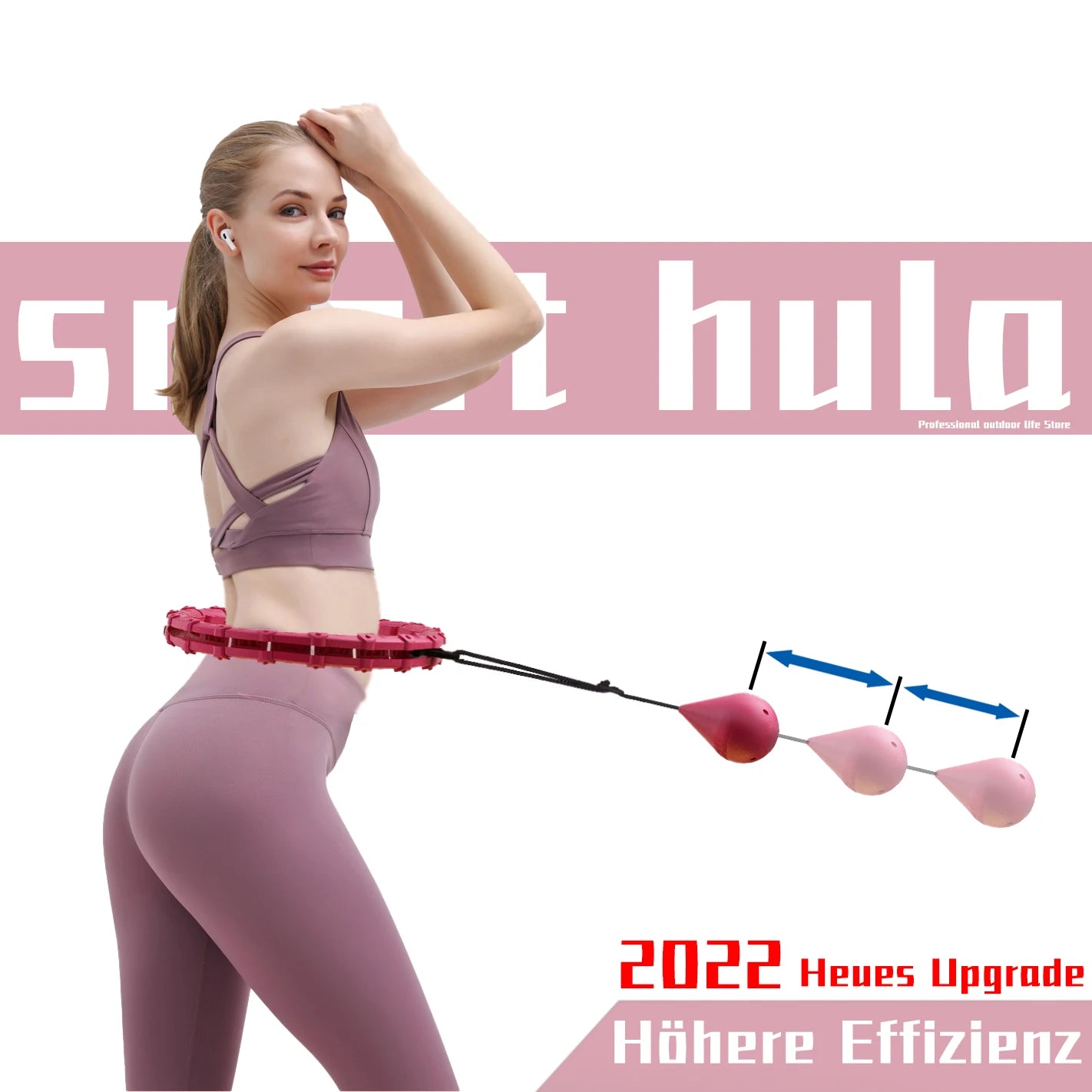 Adjustable Sport Hoops Abdominal Thin Waist Exercise Detachable Massage Hoops Fitness Equipment Gym Home Training Weight Loss