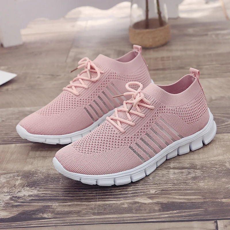 New Fashion Women's Shoes Platform Mesh Sneakers Lightweight Breathable Casual Shoes Women's Shoes on Offer