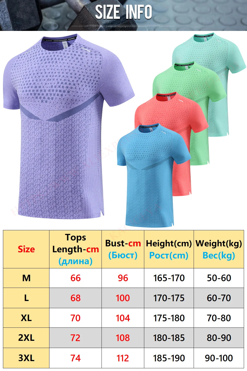 Quick Dry Gym T-Shirt – Breathable Short Sleeve