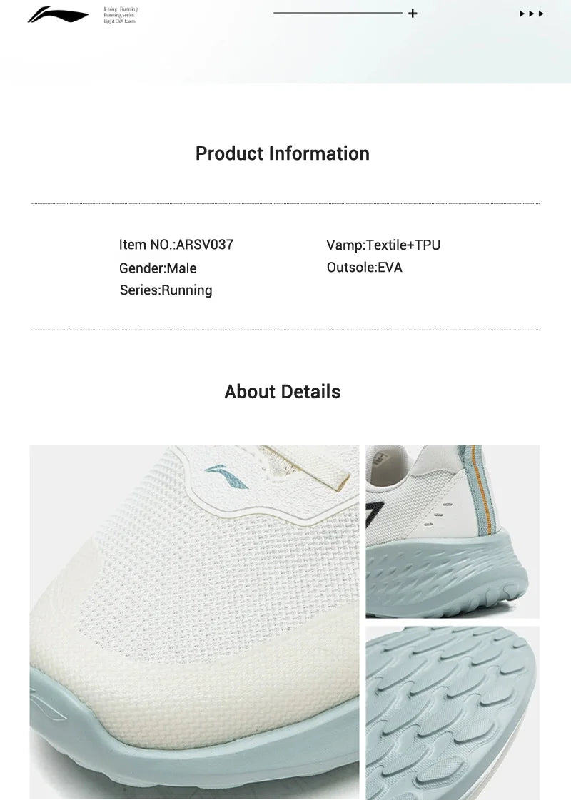 Li-Ning Men LIGHTCLOUD Running Jogger Shoes Breathable Comfortable LiNing Leisure Sports Sneakers ARSV037