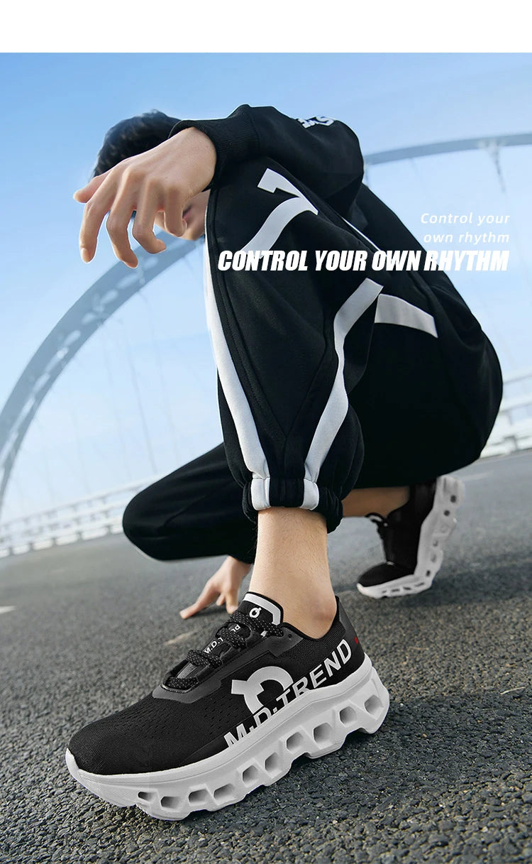 Men's Cushioning Running Shoes Lightweight Athletic Casual Sneakers Male Non-Slip Sports Shoes Outdoor Travel Walking Shoes