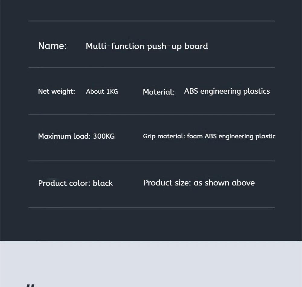 Foldable Multi-Functional Push Up Board Chest  Abs Training Equipment Portable Home Gym Fitness Tool for Men Core Workout