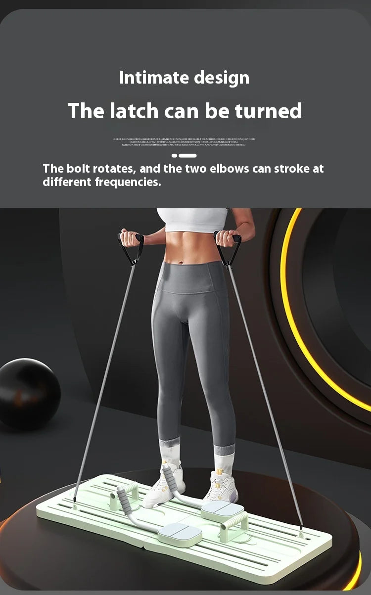 5 in 1 pilates board push up LED display Automatic Rebound Multi Pilates Reformer Set folding Fitness Exercise Equipment