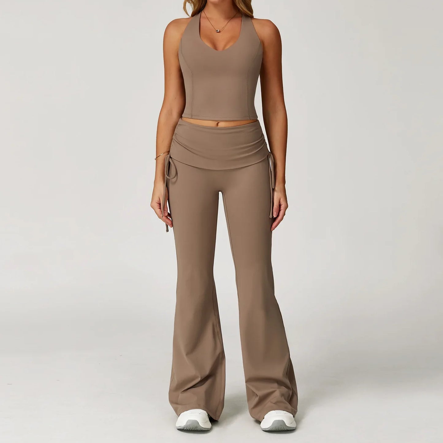 Women Tracksuit Gym Sports Suits 2 Pieces Yoga Set Fitness Vest Top Push Up Workout Clothes Female Athletic Leggings Sportswear