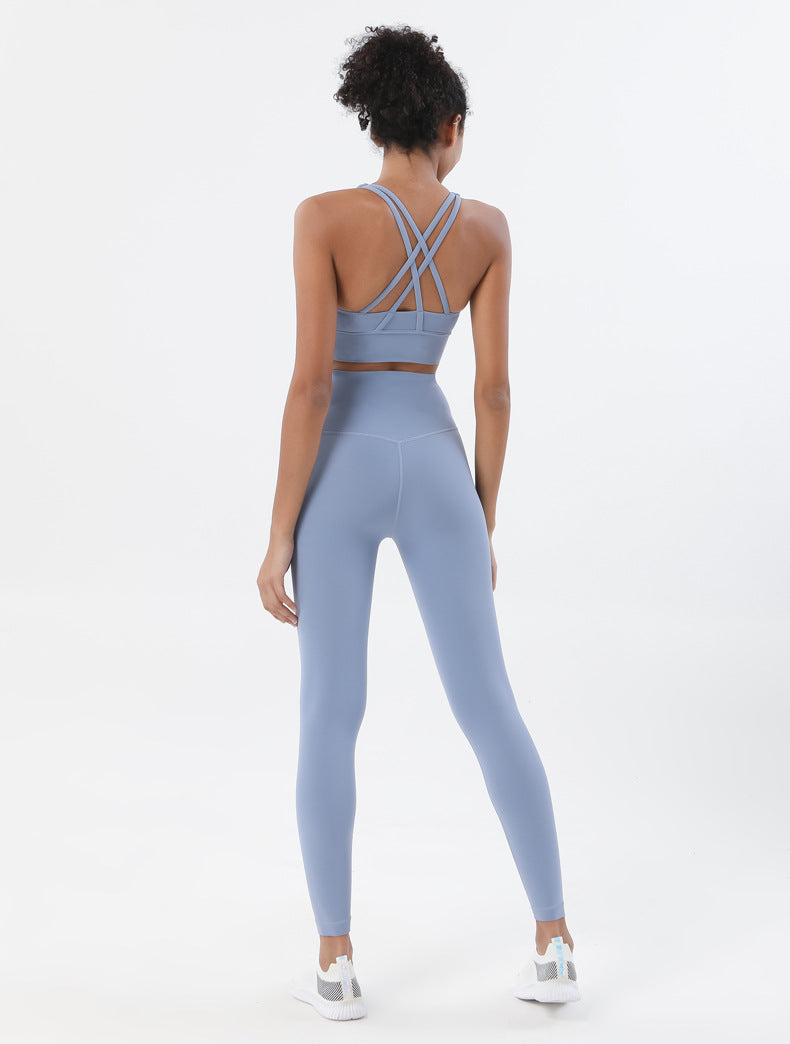 Sportswear Yoga Clothes Set Leggings and Tops Fitness Sports Suits Gym Clothing Bra Pants Sets Running Sport Outfit for Woman