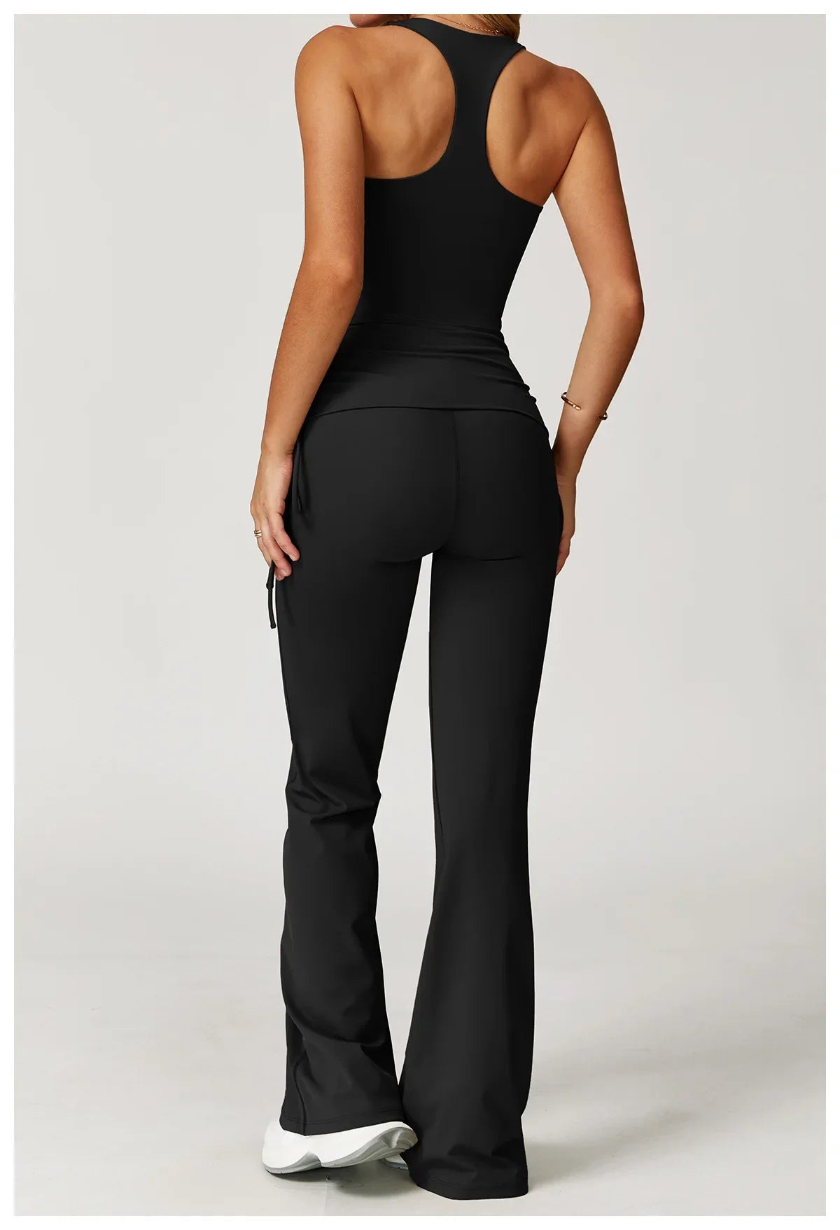 Women Tracksuit Gym Sports Suits 2 Pieces Yoga Set Fitness Vest Top Push Up Workout Clothes Female Athletic Leggings Sportswear